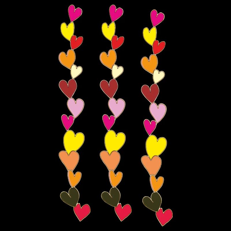Heart Necklaces Multicolored 2