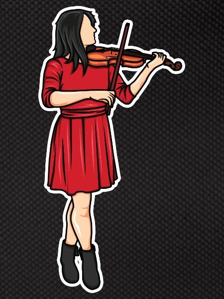 Dessin de violoniste