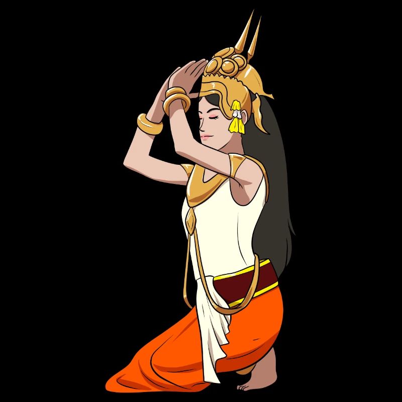 Cambodia Tradition Dance Khmer Apsara I Gift