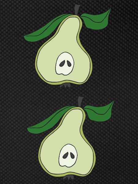 Pear half double