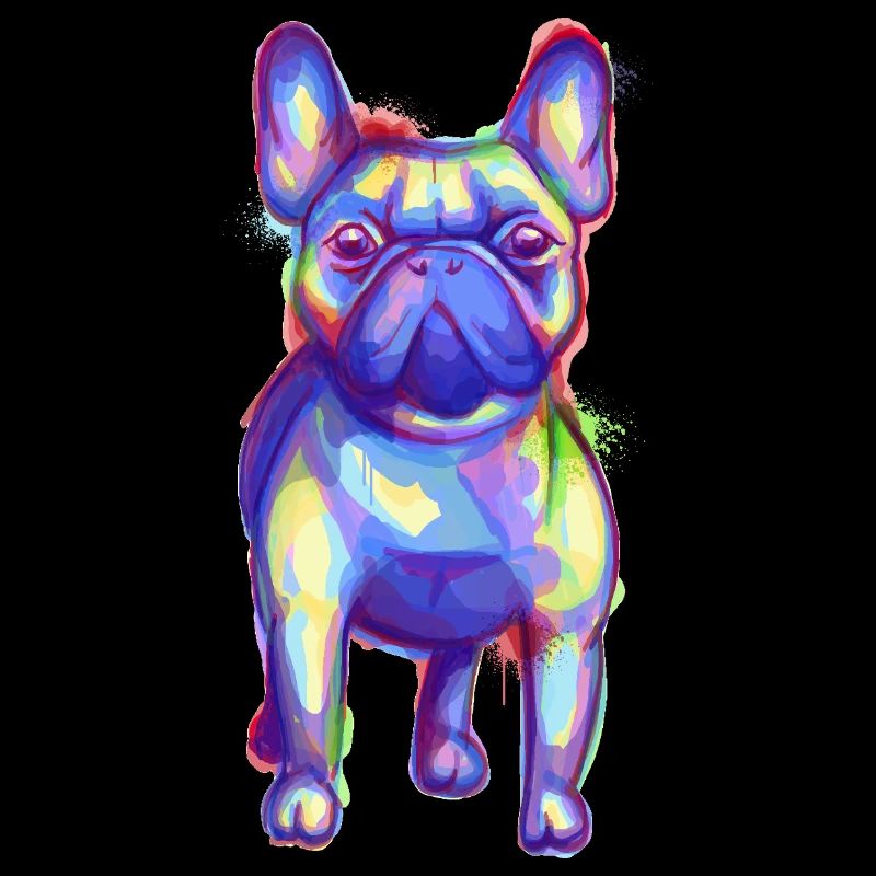 Bouledogue français coloré