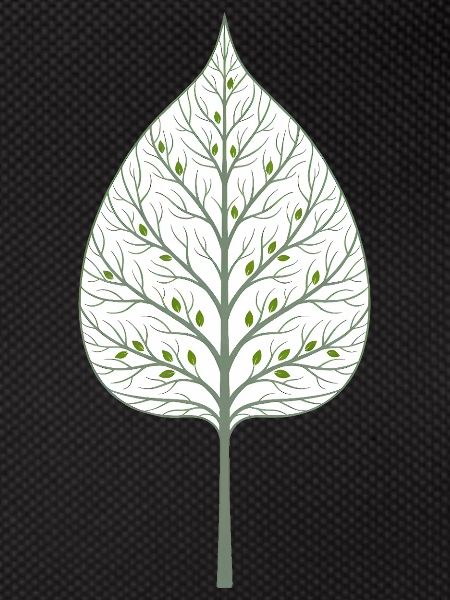 Hidden tree in the leaf