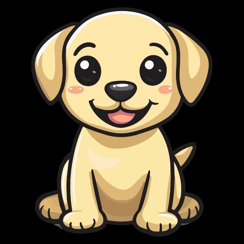 Labrador Hund Comic Baby