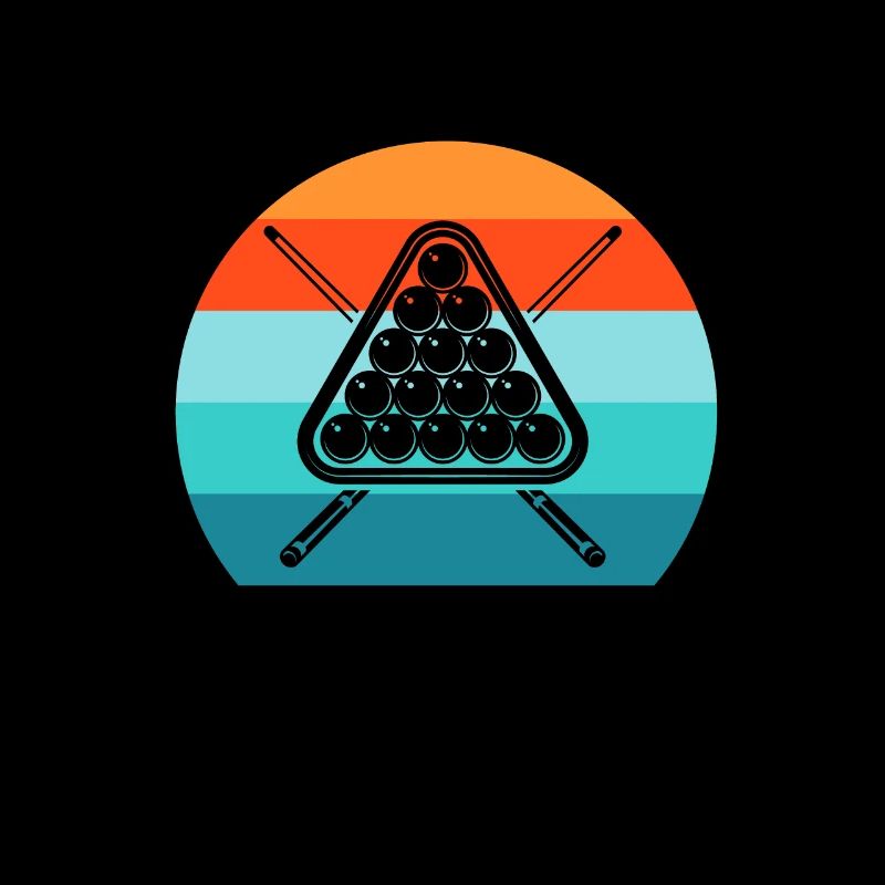 Pool Billard Queue Billardspieler Retro Vintage