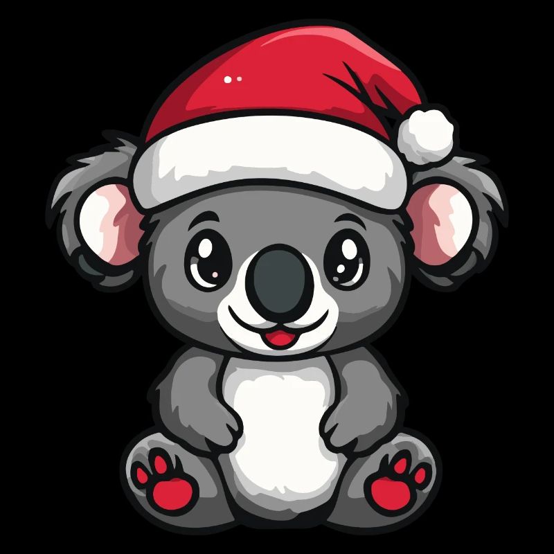 Koala Noël mignon