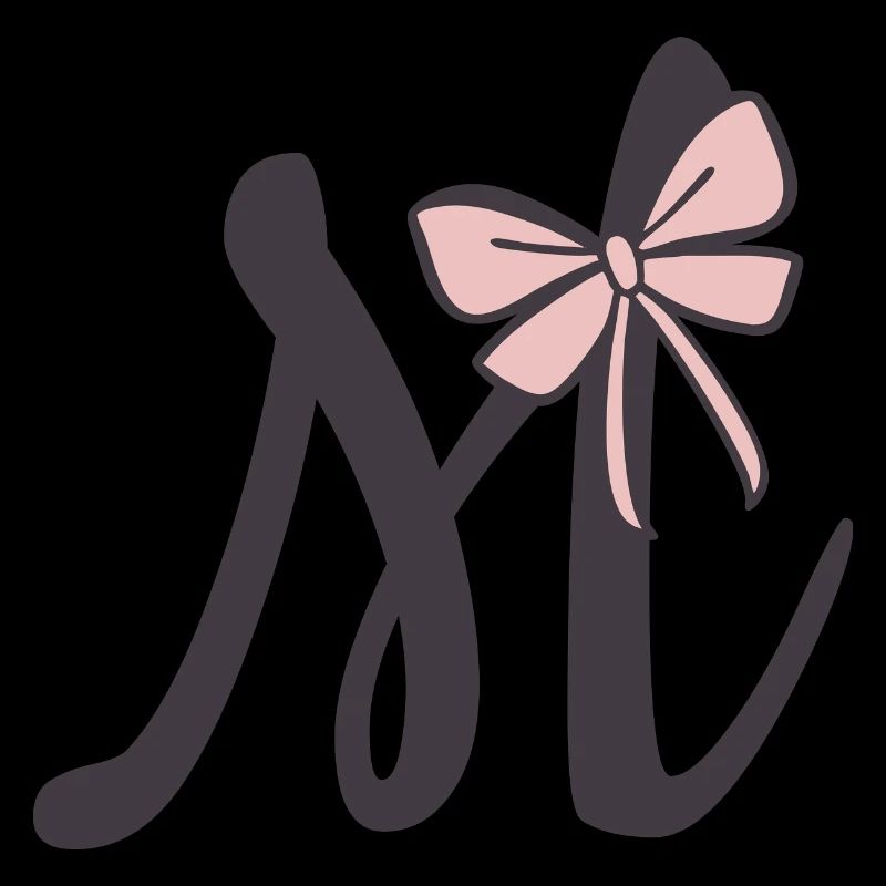 Anfangsbuchstabe M Schleifchen