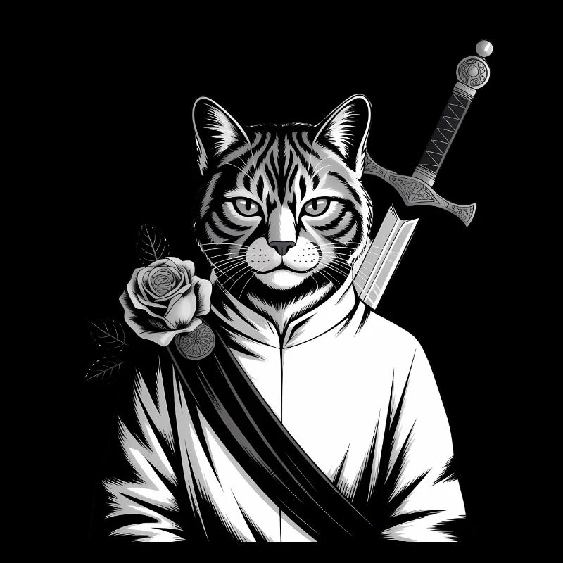 Le chat samourai, le chat Bushido