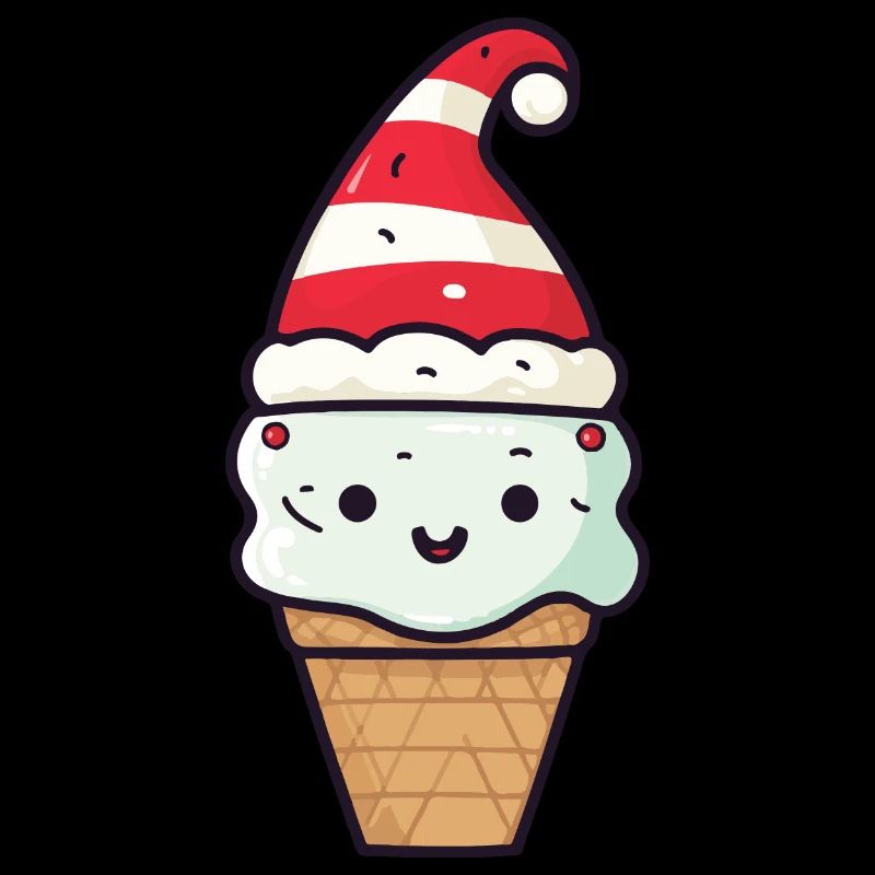 Eiskreme Weihnachten Comic