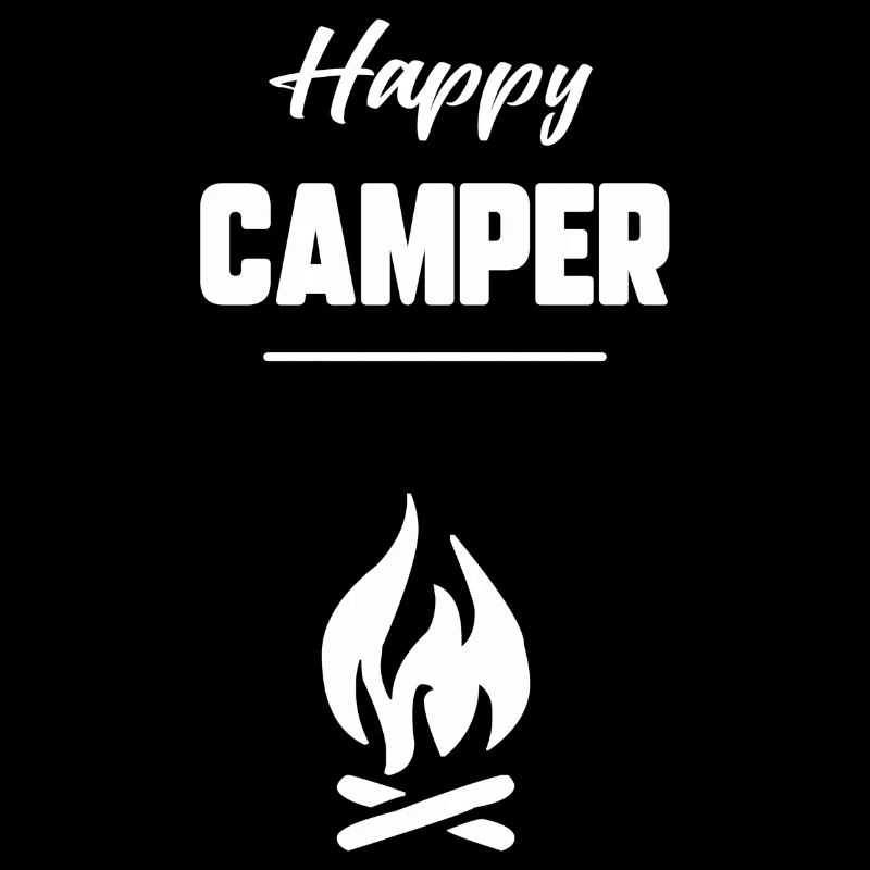 Glücklicher Camper