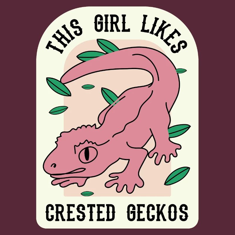 Mädchen mag Geckos Nette Eidechse Exotisches Tier