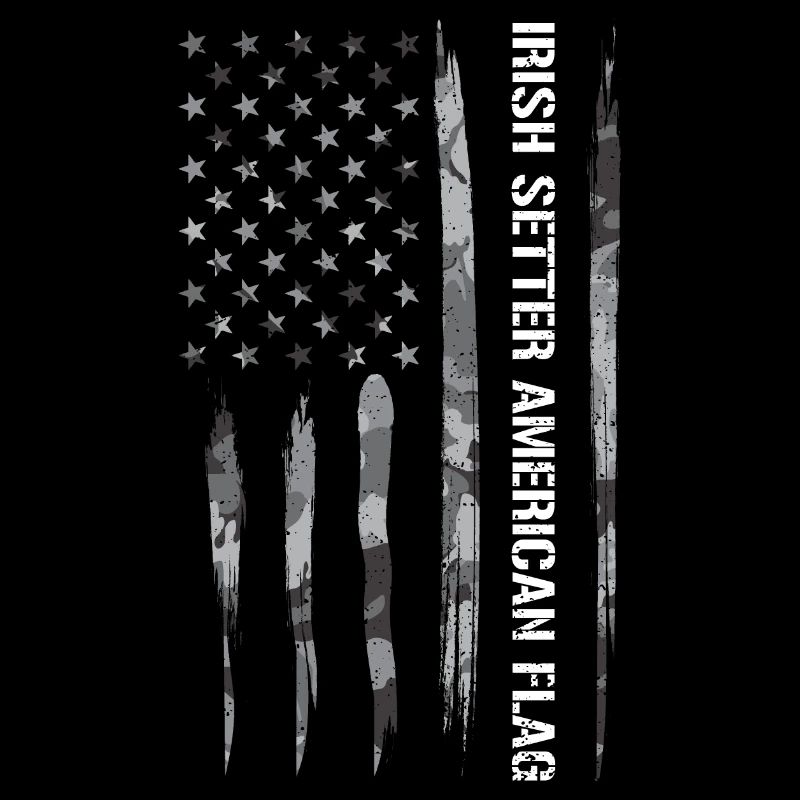 Irish Setter American Flag