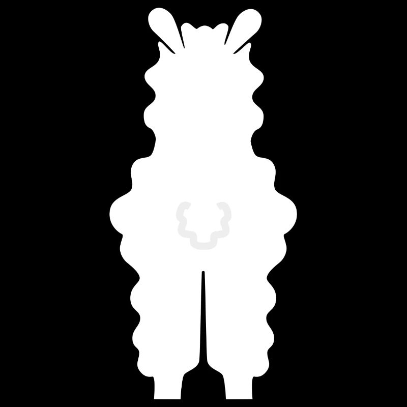 Alpaca Lama Plush Alpaca from behind Llama cute
