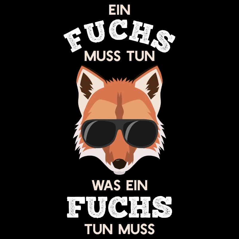 Cooler Fuchs mit Sonnenbrille Rotfuchs
