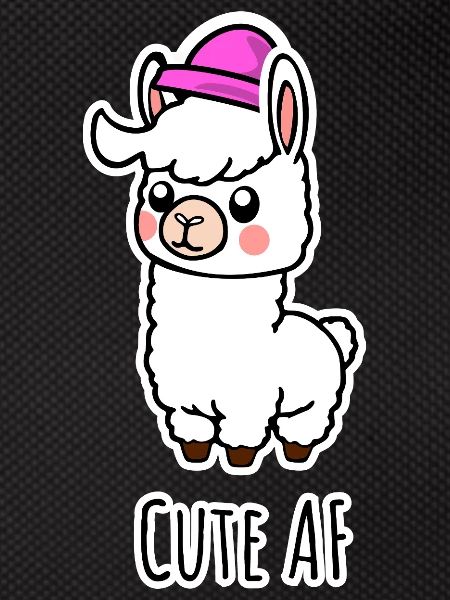 Cute AF Lama Baby oder Alpaka
