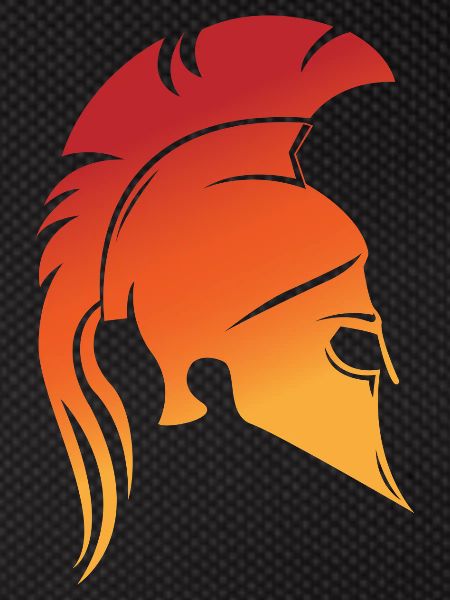 Sparta design, fire red