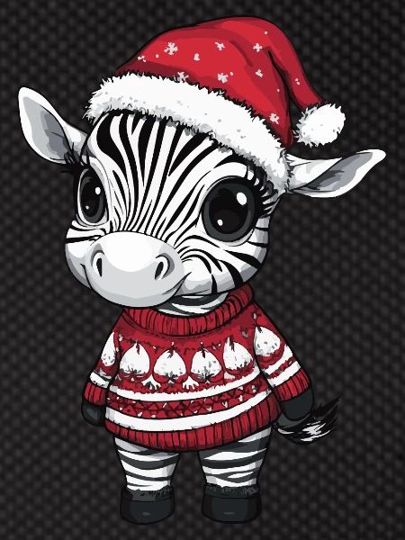 Zebra Christmas Comic