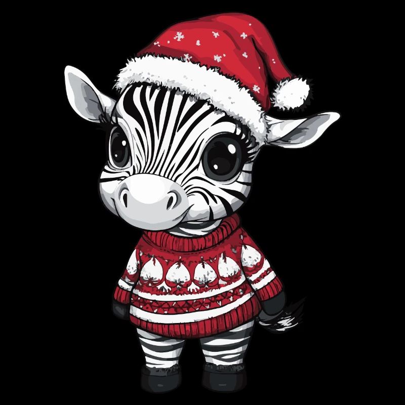 Zebra Weihnachten Comic