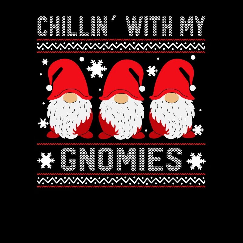 Chilling With My Gnomies, gift idea for Weihnac