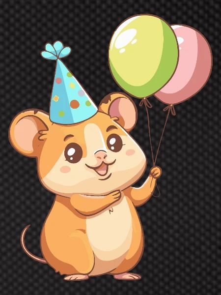 Hamster Anniversaire Bébé