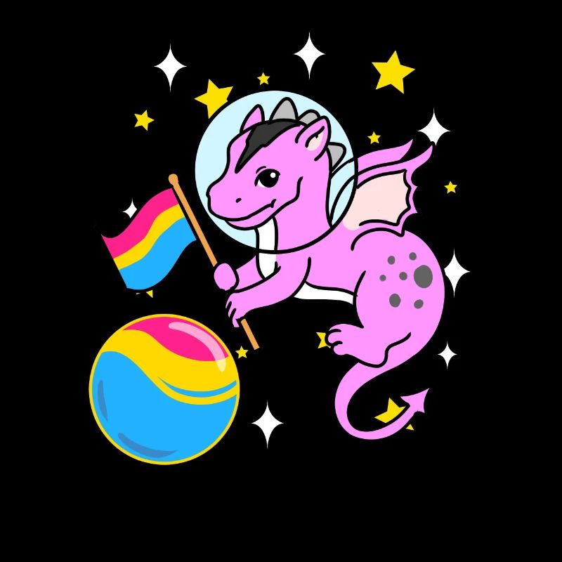 Drache Astronaut Pan Pride