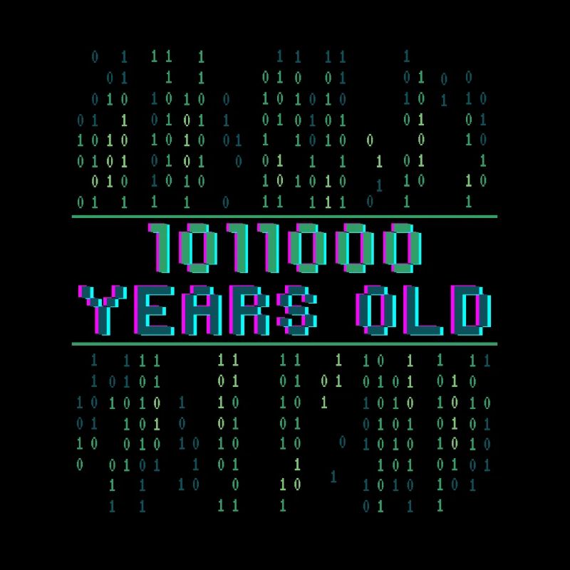 88. Geburtstag 88 Jahre alt Binärcode Informatik