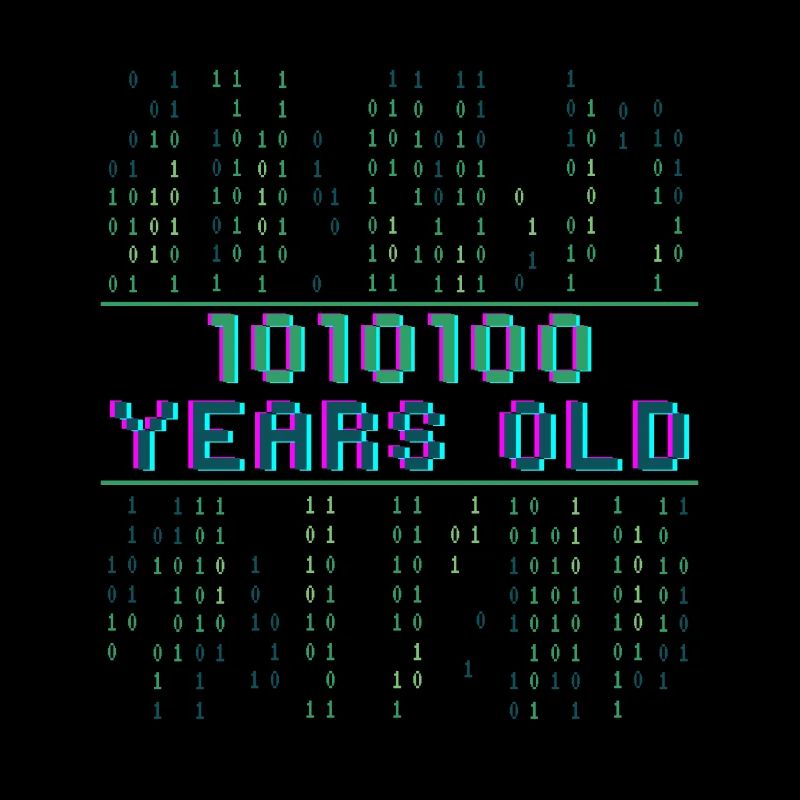 84. Geburtstag 84 Jahre alt Binärcode Informatik