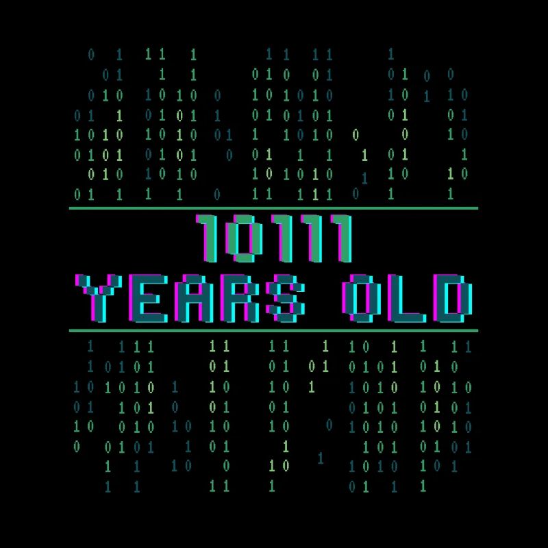 23. Geburtstag 23 Jahre alt Binärcode Coder