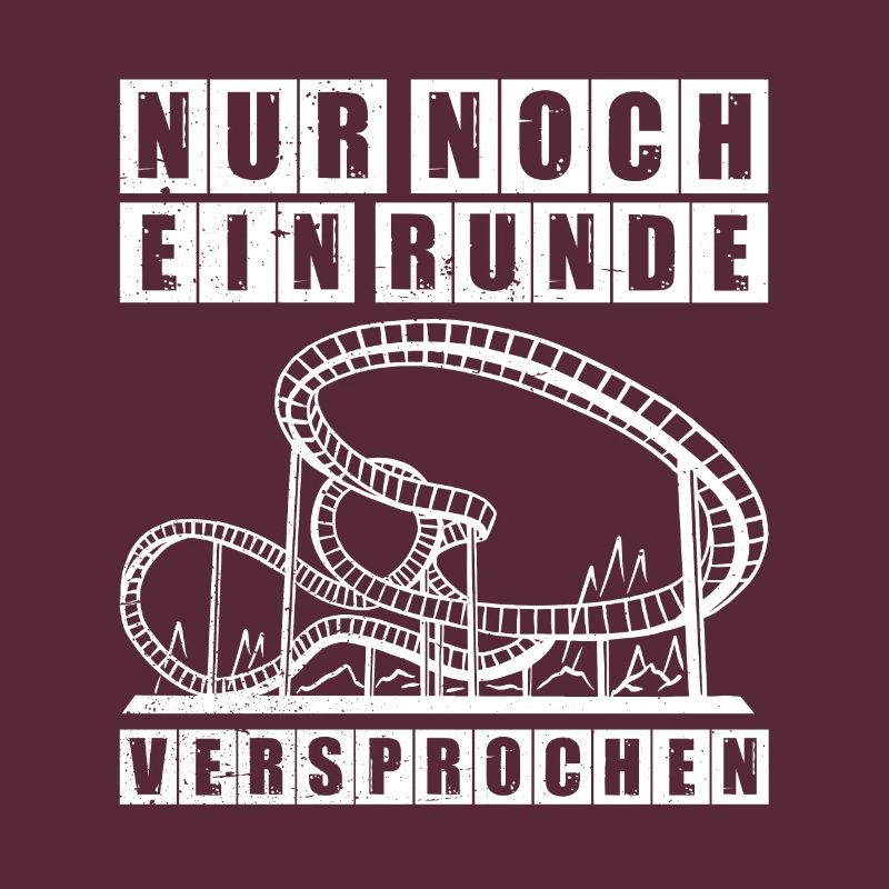 Eine Runde Freizeitpark Rollercoaster Achterbahn