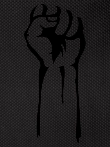 stencil fist