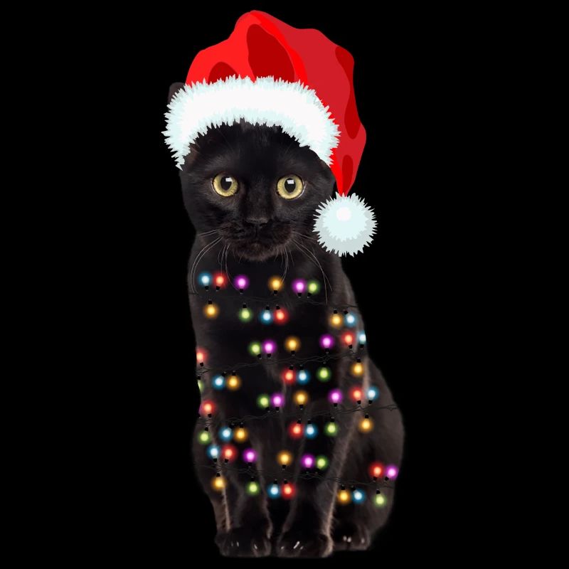 Mignon Chats Noël Chaton Tenue de Noël