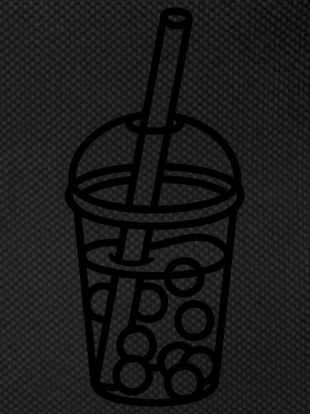 Comic Bubble Tea Design