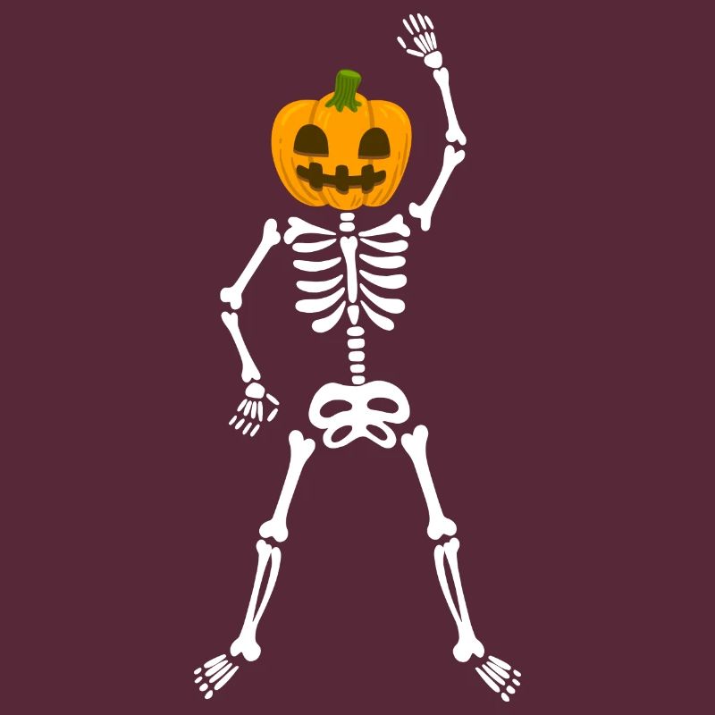 Happy Halloween Pumpkin Skeleton Workout Training