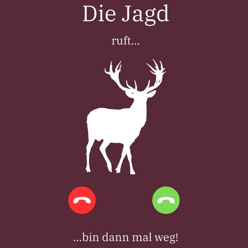 Anruf Hirsch die Jagd ruft Geschenk Jäger