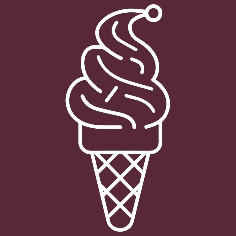 Cornet de crème glacée Dessin