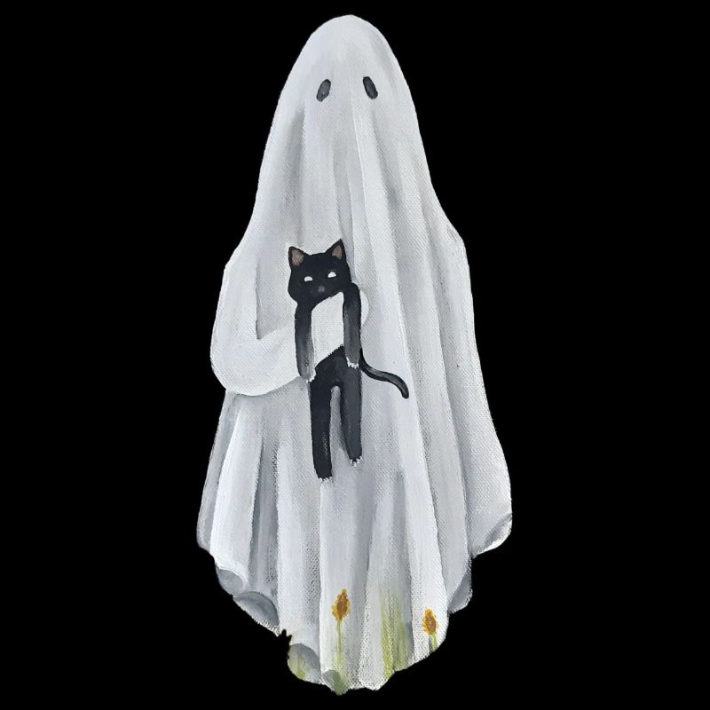 Geist mit Katze