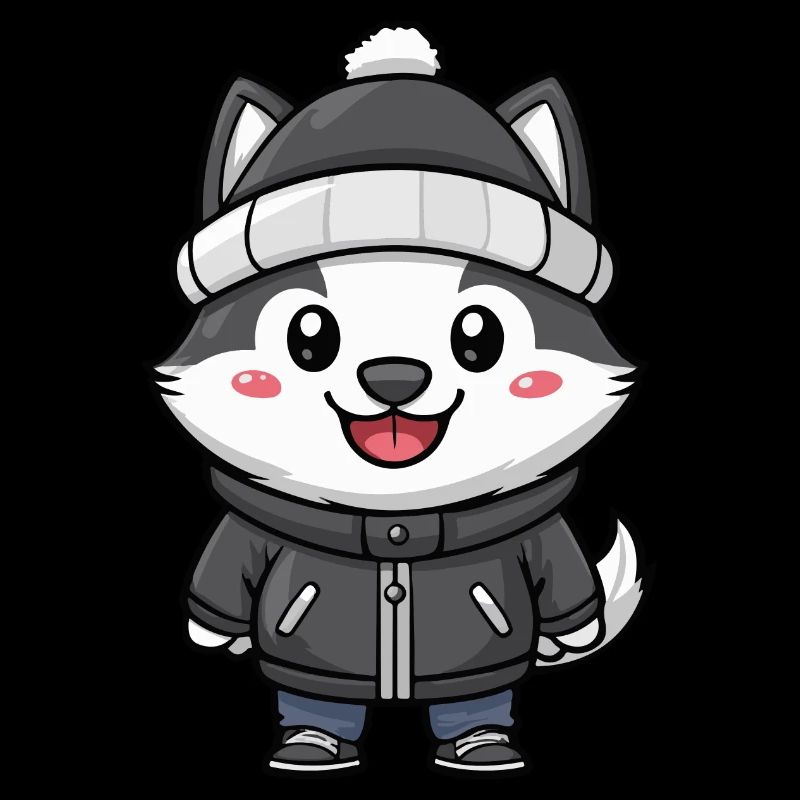 Husky Hund Winter