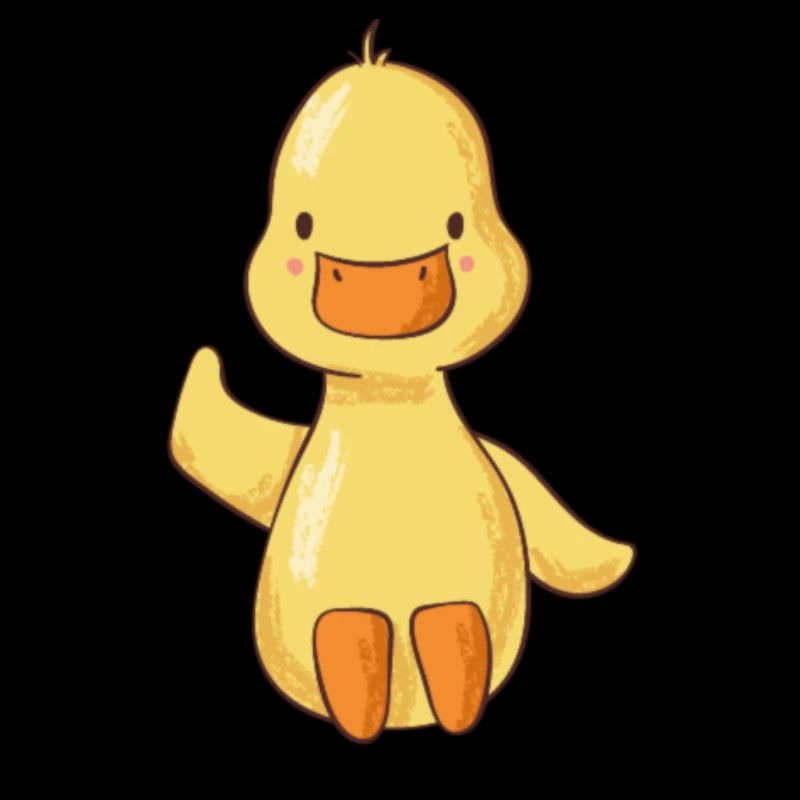 Canard qui agite