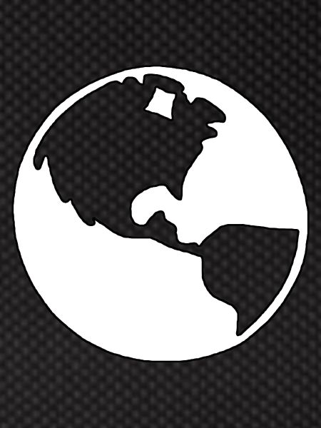 Erdkugel Silhouette