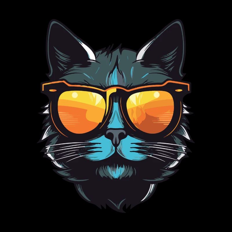 Cat Cool Head Party