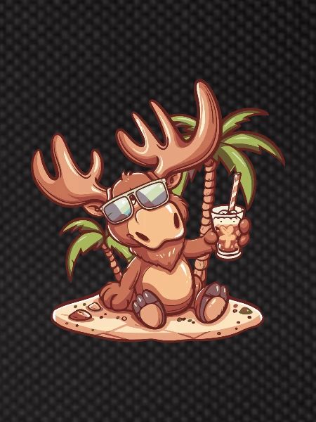 Moose Summer Beach Comic