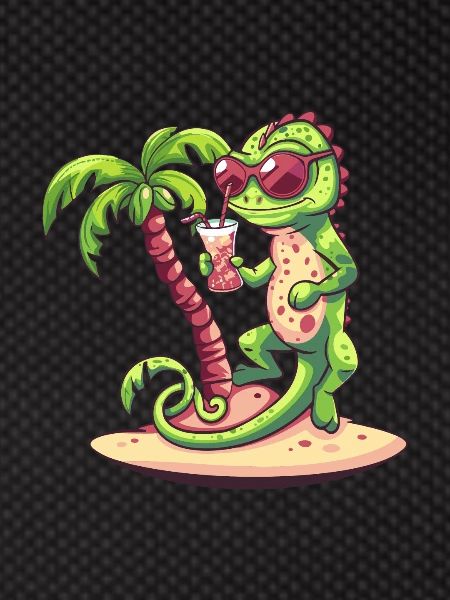 Chameleon Summer Beach Comic