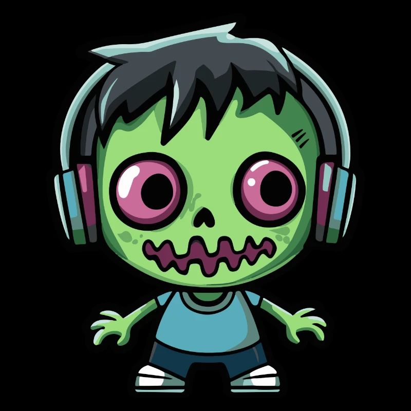 Zombie Halloween Comic Kawaii