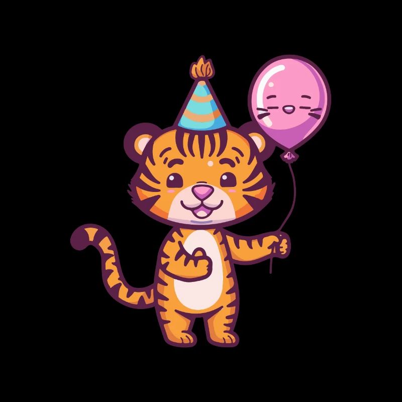 Bande dessinée d’anniversaire de tigre