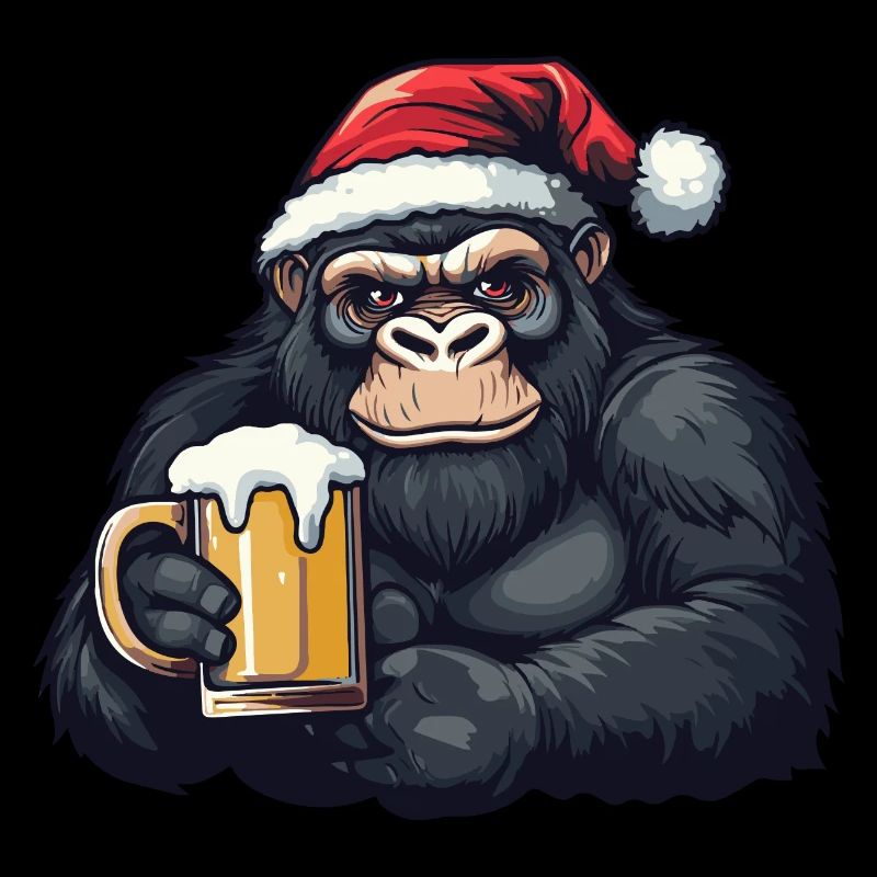 Gorilla Bier Xmas Weihnachten