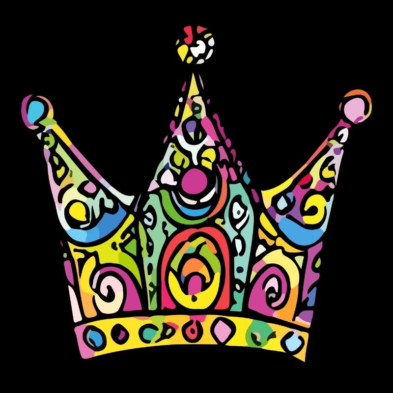 Crown Drawing Colorful