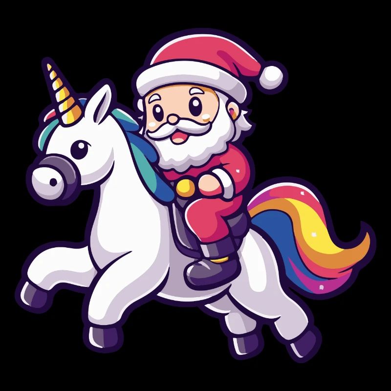 Einhorn Weihnachtsmann