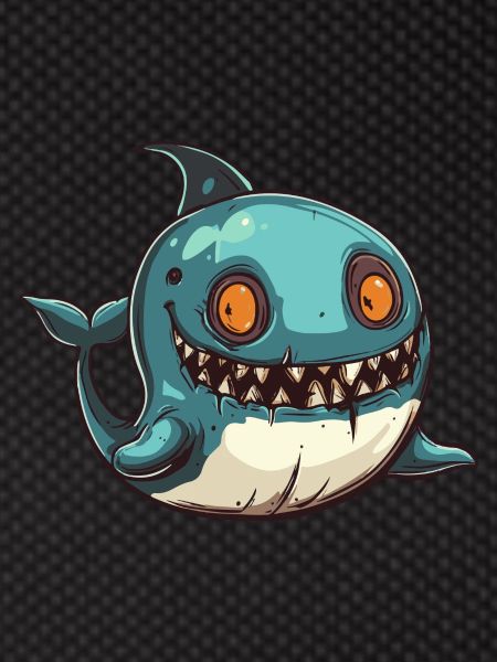 Whale Halloween Comic Funny