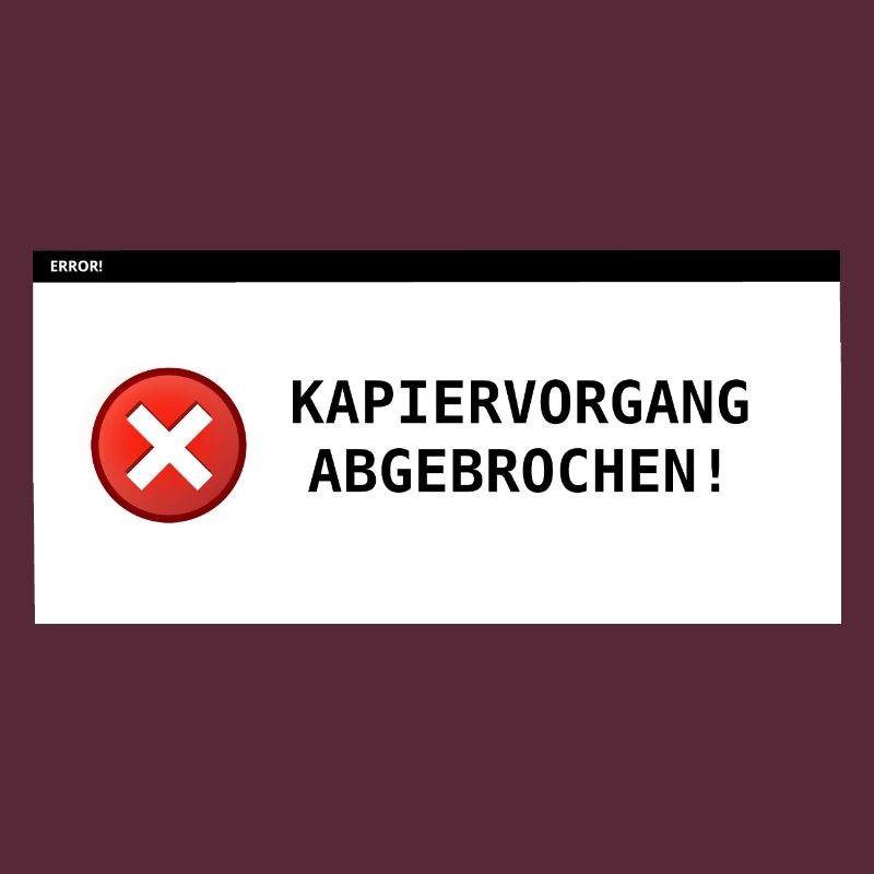 Copying process aborted