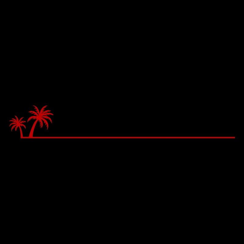 Palm tree line icon