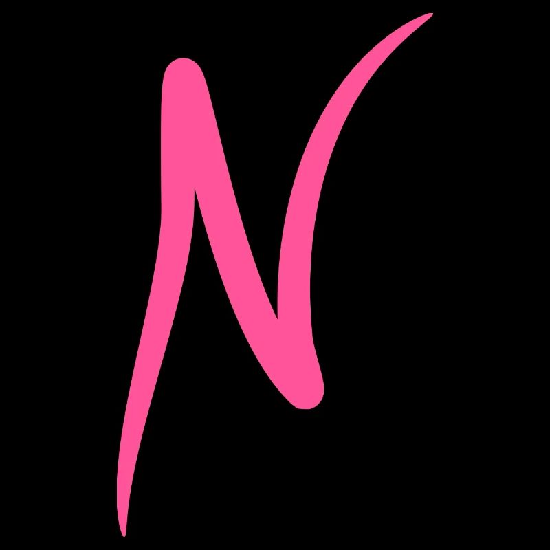Lettre N Initiales Modern